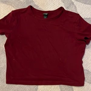Red Wild Fable Crop Top